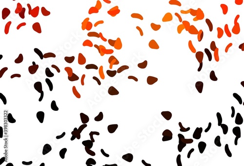 Light Orange vector texture with random forms.