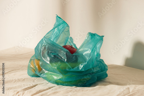 Fruit in plastic bag photo