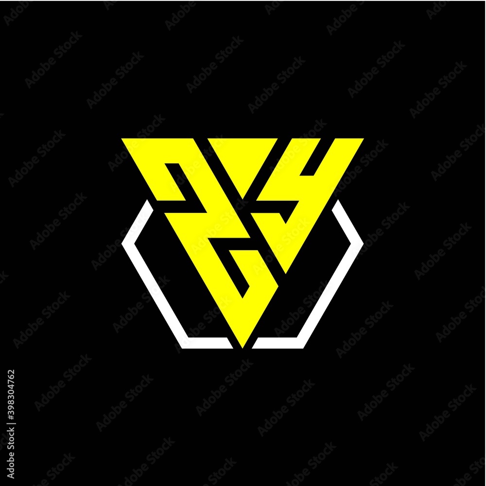 initials triangle Z Y has a simple modern minimalist design with cup decoration initials triangle Z Y has a simple modern minimalist design with cup decoration