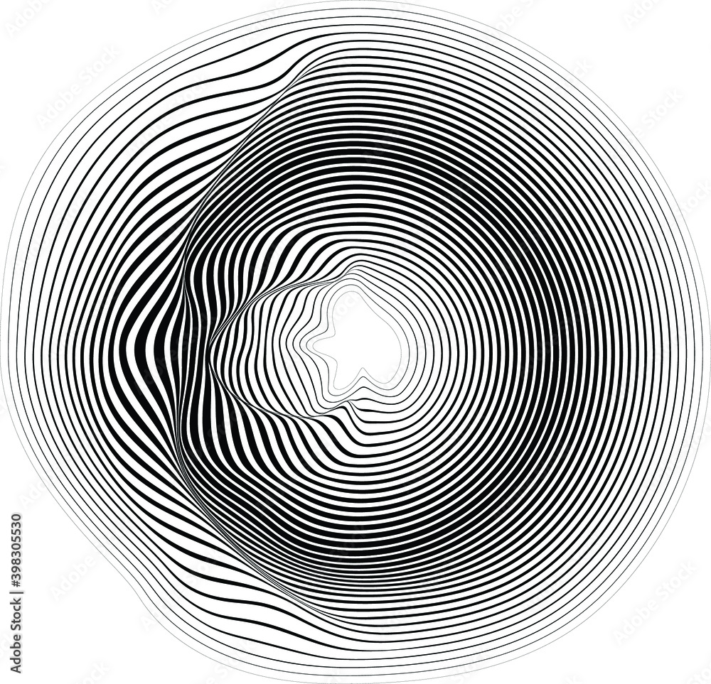 Lines in Circle Form . Spiral Vector Illustration .Technology round. Wave Logo . Design element . Abstract Geometric shape . Lines in Circle Form . Spiral Vector Illustration .Technology round. Wave Logo . Design element . Abstract Geometric shape .