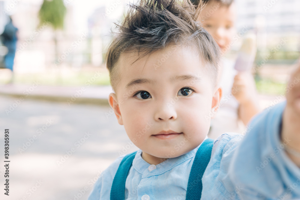Selfie of little boy