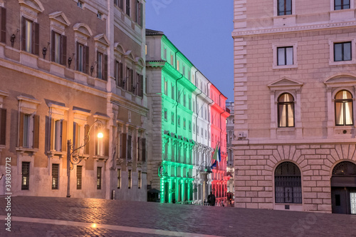 Montecitorio square in Rome - Italy