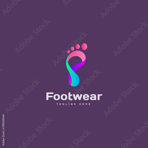 Footwear logo icon design vector concept
