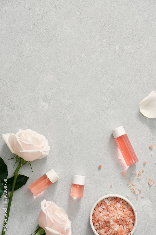 Organic cosmetic with rose oil Organic cosmetic with rose oil