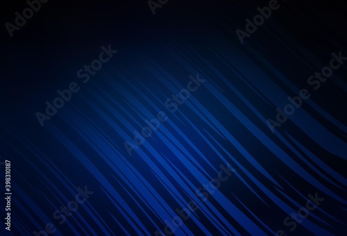 Dark BLUE vector blurred and colored pattern.