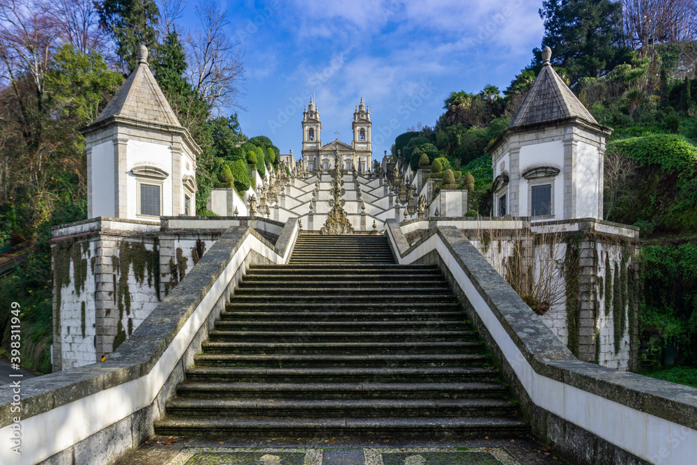 the Sanctuary Bom Jesus do Monte in northern Portugal the Sanctuary Bom Jesus do Monte in northern Portugal