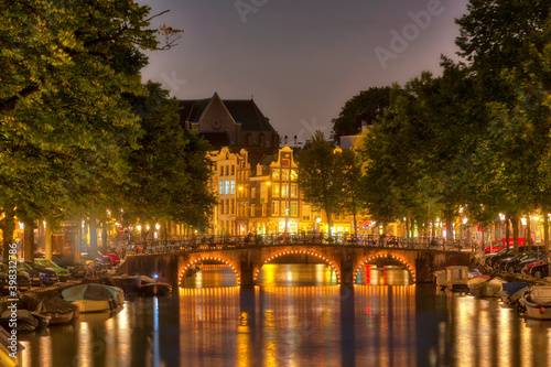 Amsterdam at night, Netherlands