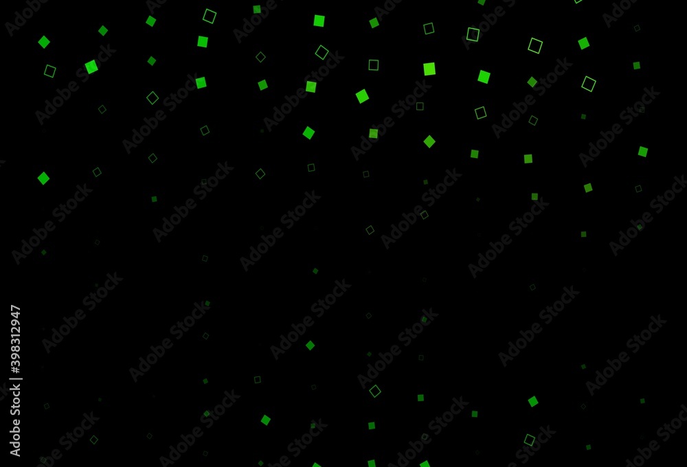 Dark Green vector texture with rectangular style. Dark Green vector texture with rectangular style.