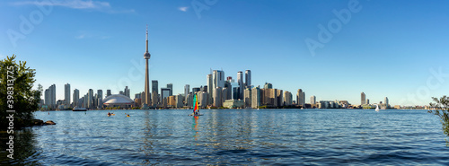 Toronto Skyline in a Sunny Day, Ontario, Canada