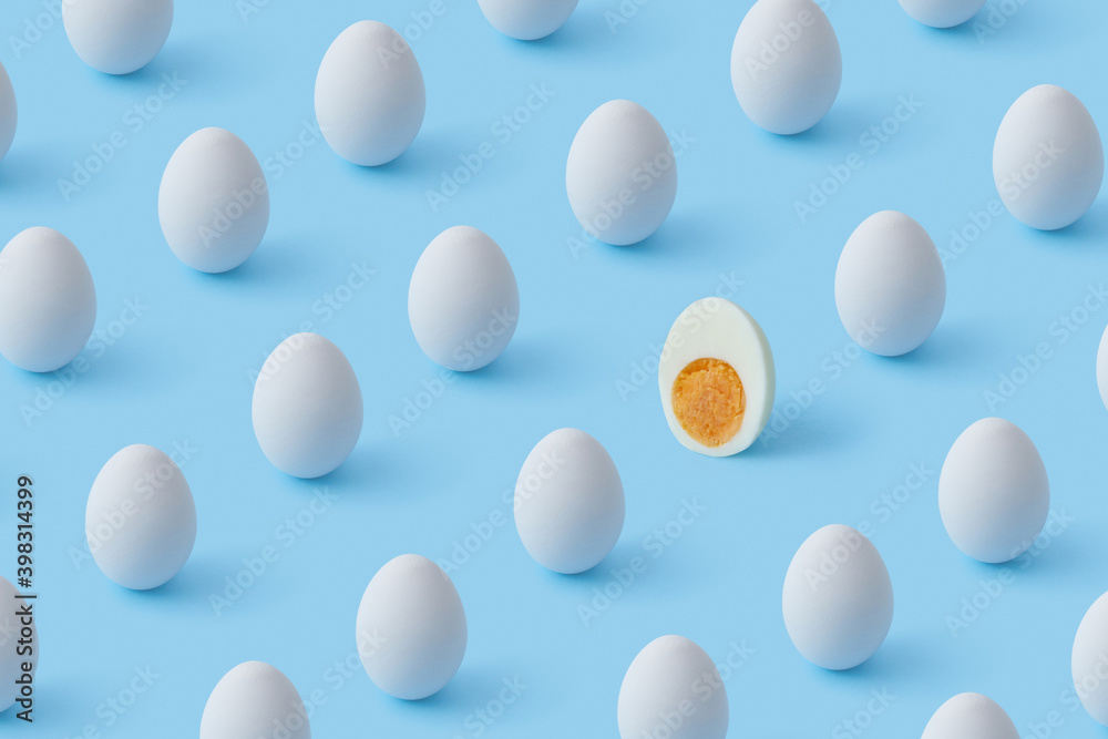 Pattern from organic boiled eggs. Pattern from organic boiled eggs.