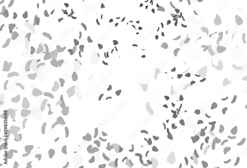 Light silver, gray vector background with abstract forms.
