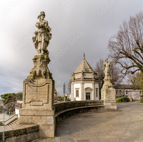 close up view of the statues at the Bom Jesus do Monte Sanctuary in Braga © makasana photo