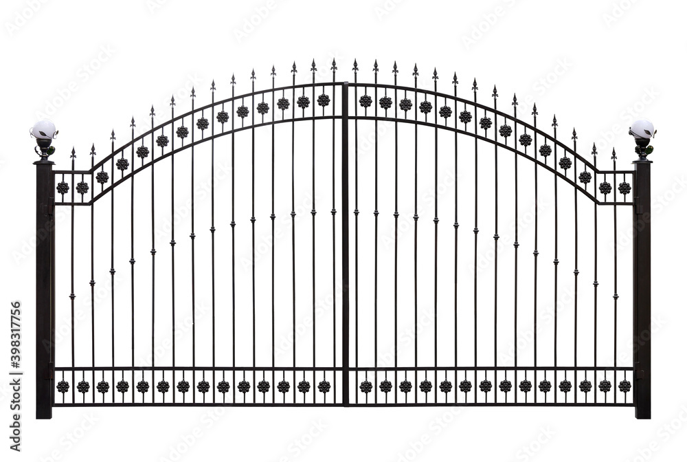 Gates with decorative elements. Gates with decorative elements.