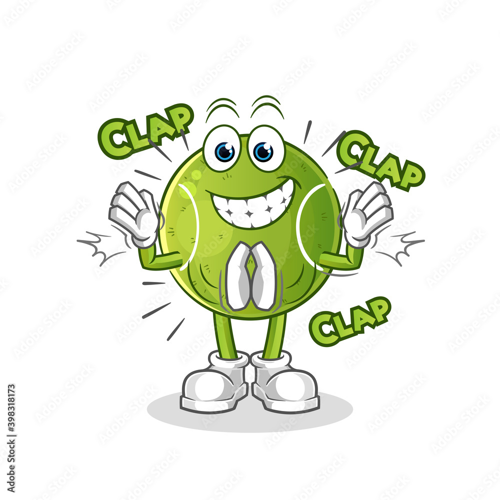 tennis applause illustration. character vector tennis applause illustration. character vector