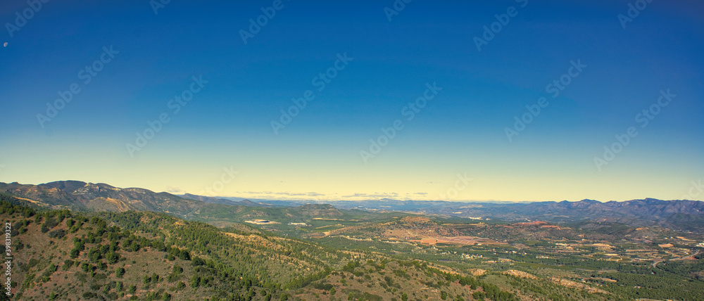 The Garbi viewpoint in the Sierra Calderona of Valencia