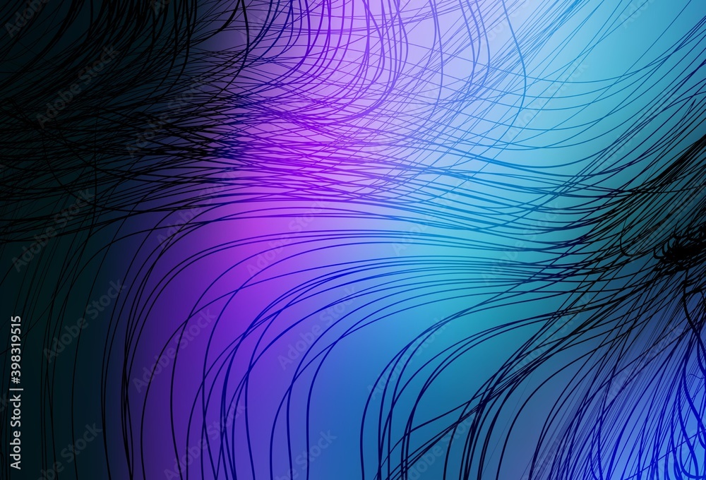Obraz premium Dark Pink, Blue vector blurred shine abstract texture.