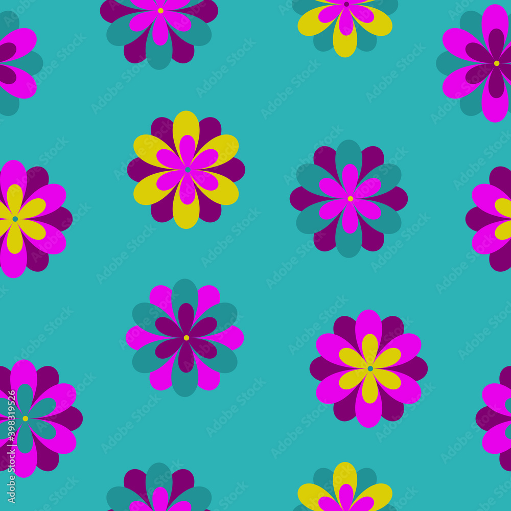 Seamless pattern with flowers Seamless pattern with flowers