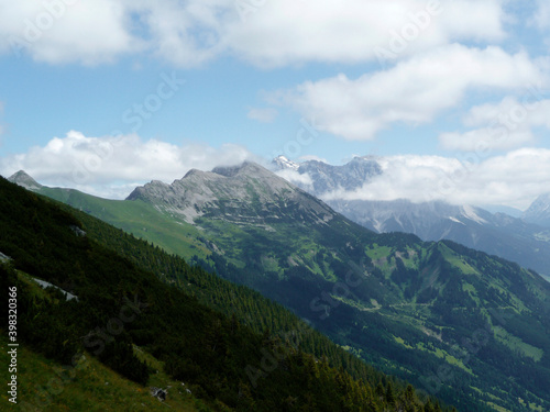 Mountain hiking through Ammergau Alps, Tyrol, Austria © BirgitKorber