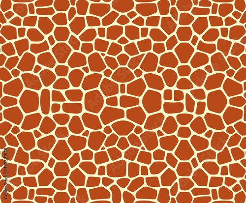 Giraffe texture pattern logo. Isolated giraffe texture pattern on white background