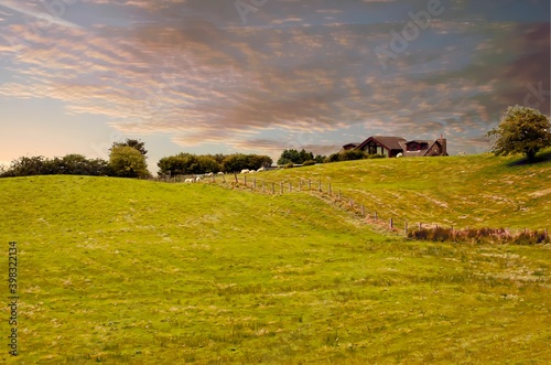 Farm on the hill