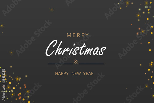 Christmas banner. Background Xmas design. Christmas poster, greeting cards, headers, website. Stylish black pattern