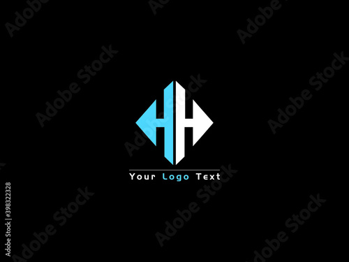 H, HH Logo Image, HH Logo Design Vector Stock