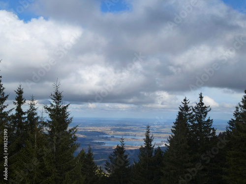 Winter mountain tour to Hornle mountains, Bavaria, Germany