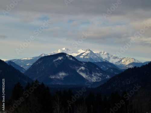Winter hiking tour to Schönberg mountain in Bavaria, Germany © BirgitKorber