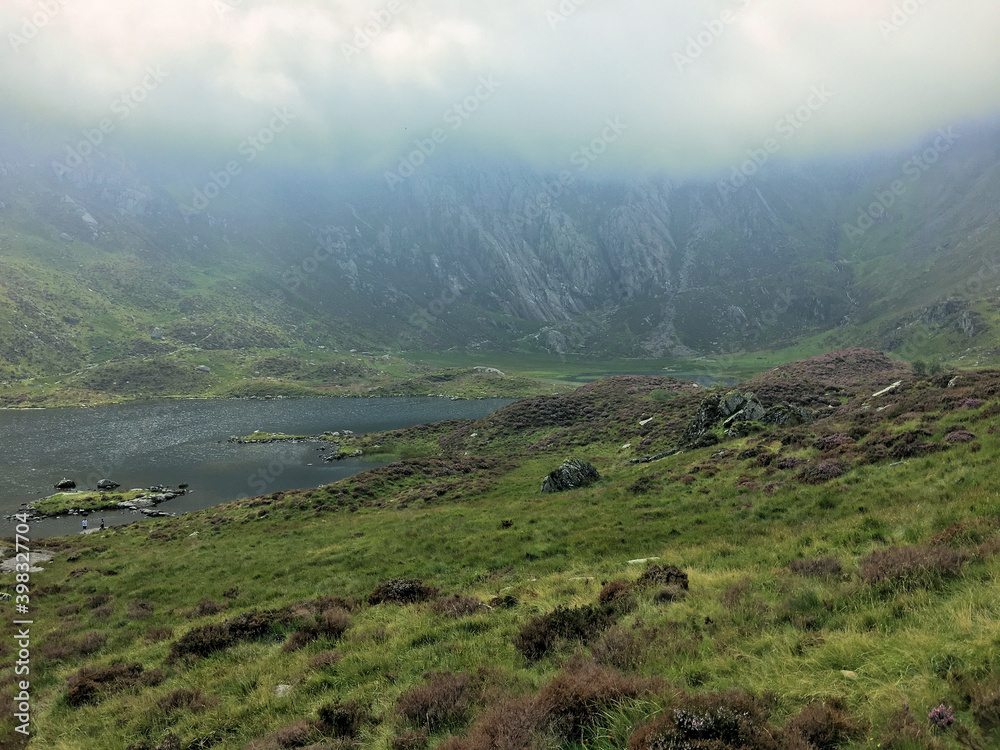 Naklejka premium A view of the North Wales Countryside near Lake Ogwen