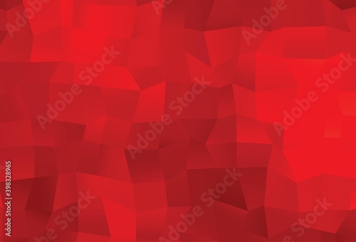 Light Red vector polygon abstract background.