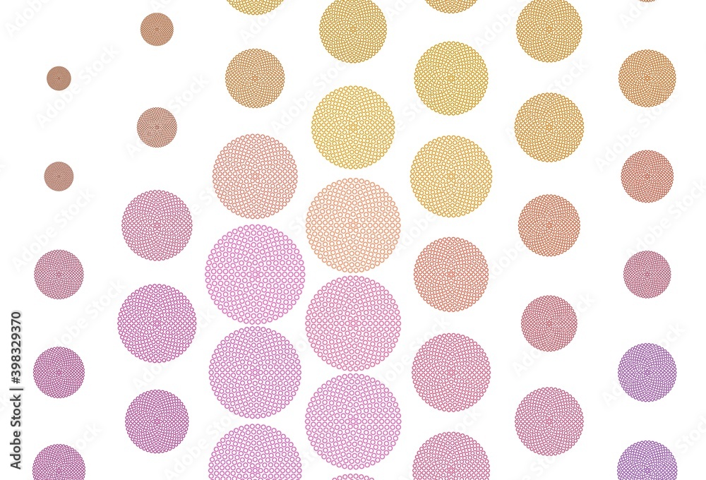 Light Pink, Yellow vector background with spots. Light Pink, Yellow vector background with spots.