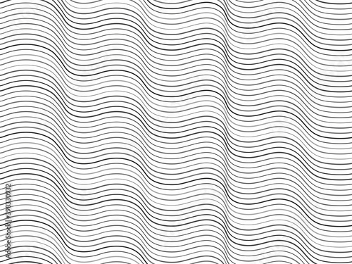 Wavy line seamless pattern. Universal vector texture.