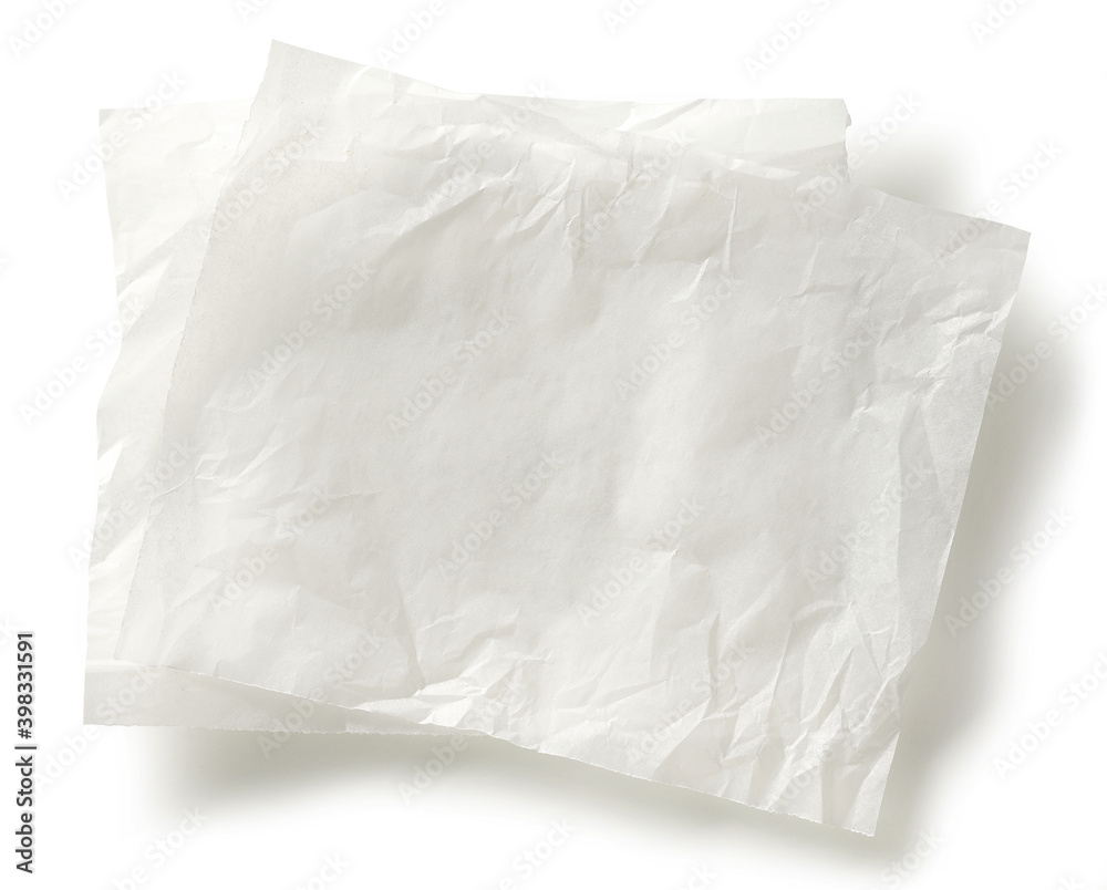 white baking paper sheets