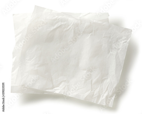 white baking paper sheets
