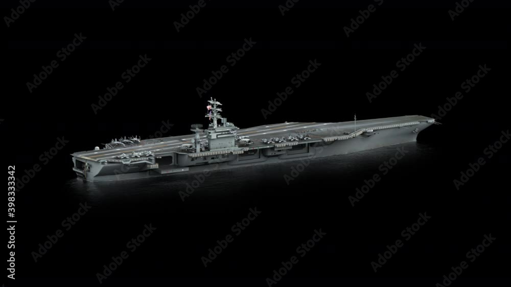 Demonstration of the aircraft carrier. High Quality seamless loop in 4k resolution, ProRes 4444 codec with alpha channel. Demonstration of the aircraft carrier. High Quality seamless loop in 4k resolution, ProRes 4444 codec with alpha channel.