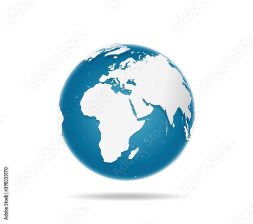 Africa and eurasia globe icon