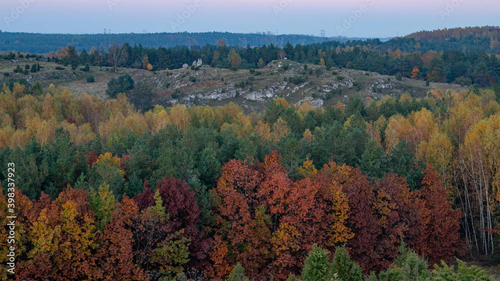 Picturesque autumn on the rocks in Olsztyn Picturesque autumn on the rocks in Olsztyn