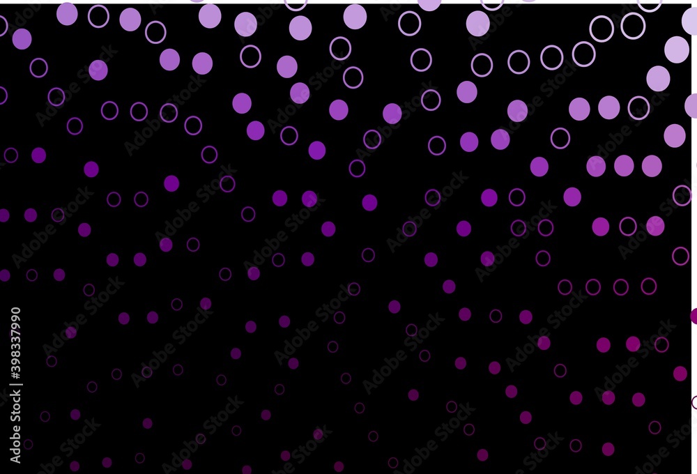 Dark Purple vector cover with spots. Dark Purple vector cover with spots.