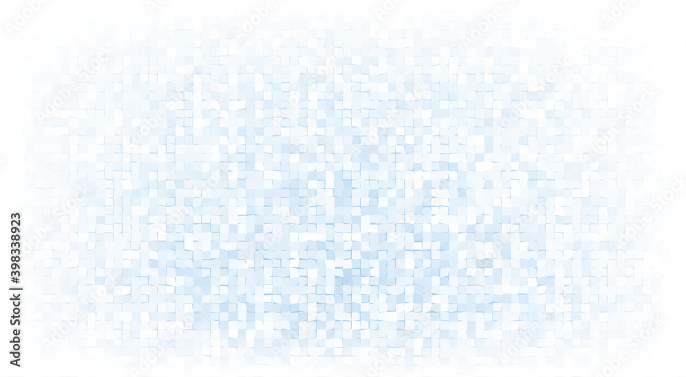 Light blue mosaic background with white vignette Light blue mosaic background with white vignette