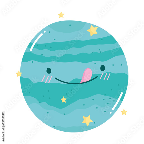 space planet venus adventure galaxy cute cartoon