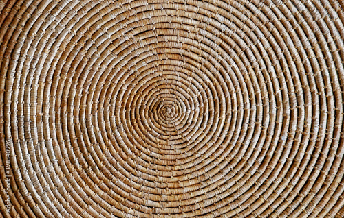 background of a wicker spiral