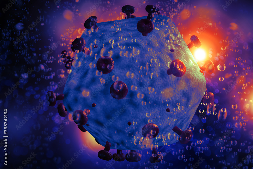 Aids HIV Virus 3D Illustration Aids HIV Virus 3D Illustration