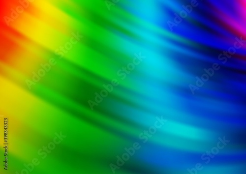Light Multicolor, Rainbow vector template with lines, ovals. A completely new color illustration in marble style. Marble style for your business design.