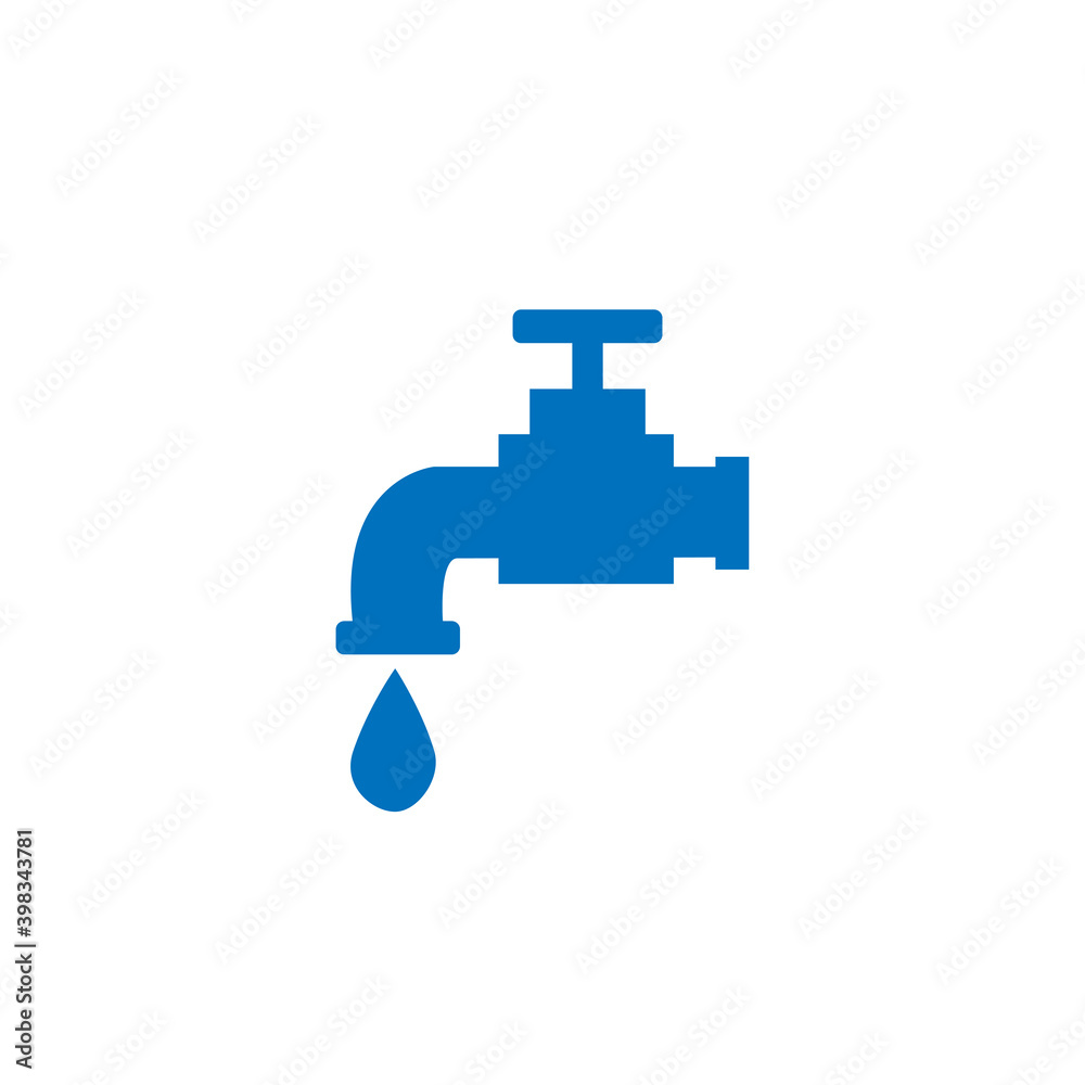 water tap icon vector illustration logo template water tap icon vector illustration logo template