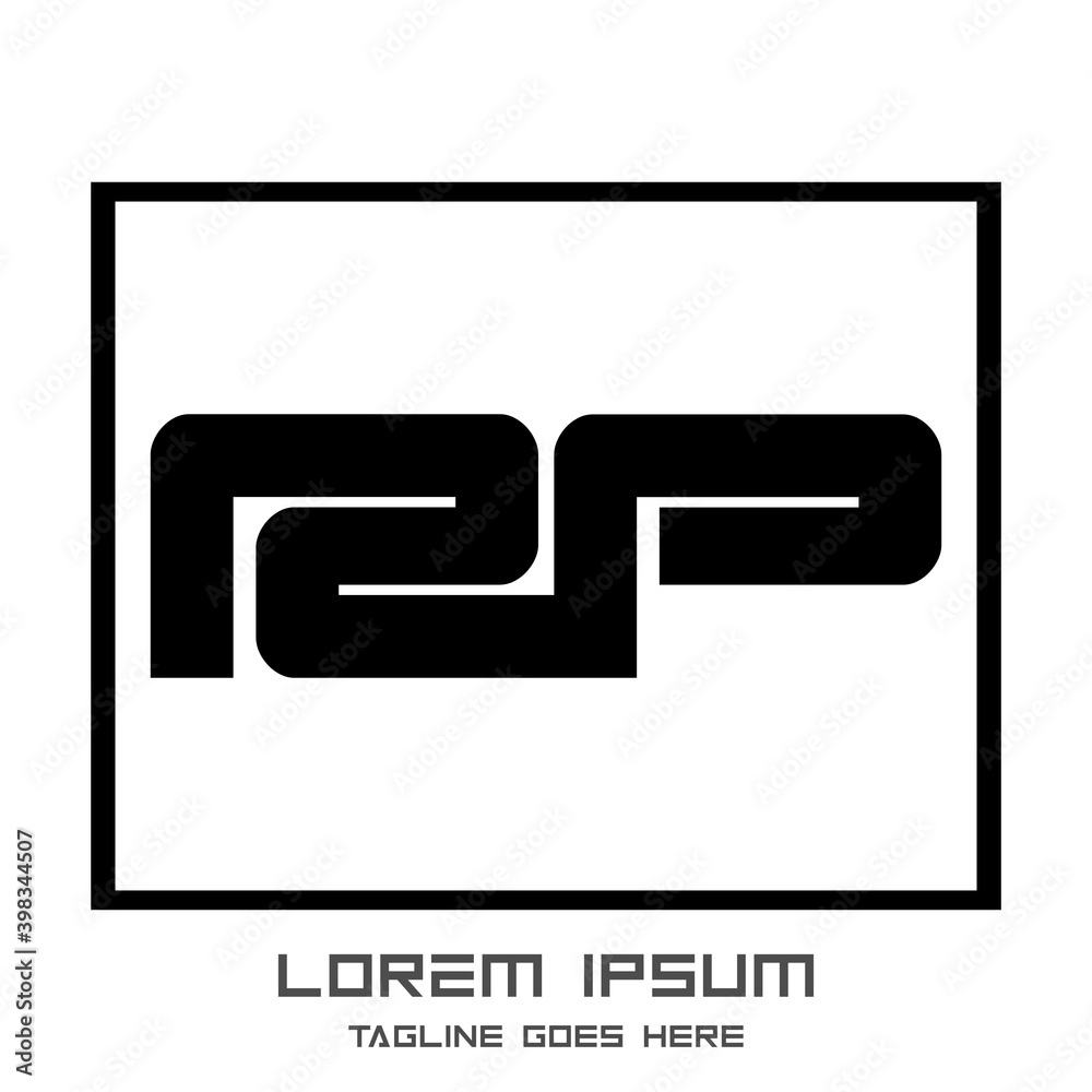 Logo RP Business Letter Logo Design With Simple style Logo RP Business Letter Logo Design With Simple style