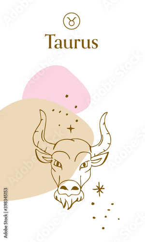 Taurus Zodiac Sign Collage