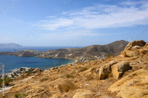 Chora town of Ios. Ios Island is a popular tourist destination in the Aegean Sea. Cyclades Islands, Greece © vivoo