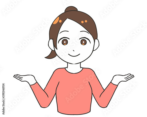 比較する　女性
