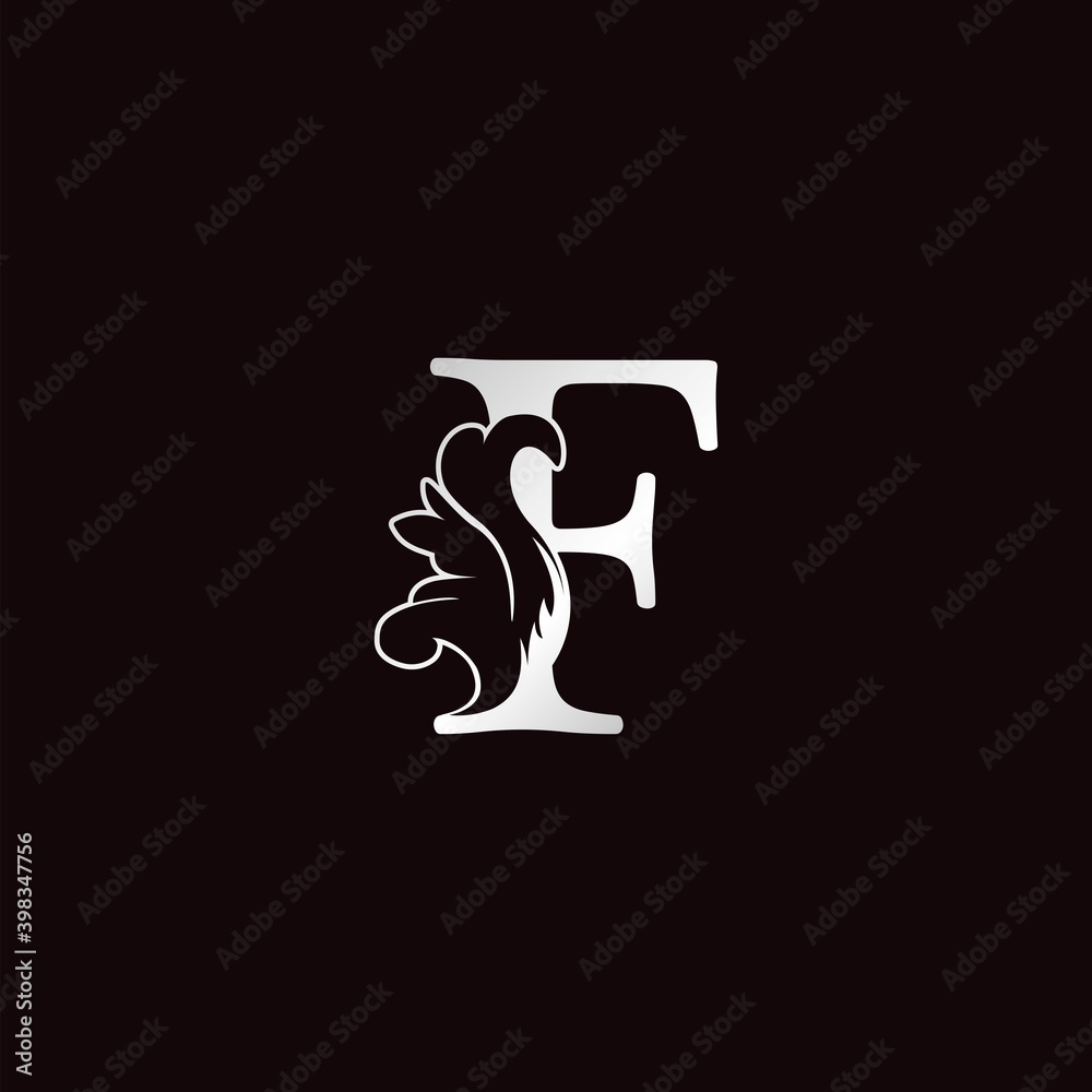 Monogram F Letter Logo Luxury Monogram Swirl Ornate Ornament Vector Design Monogram F Letter Logo Luxury Monogram Swirl Ornate Ornament Vector Design