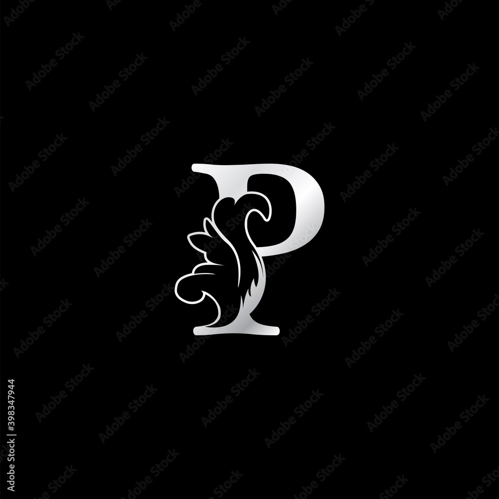 Monogram P Letter Logo Luxury Monogram Swirl Ornate Ornament Vector Design Monogram P Letter Logo Luxury Monogram Swirl Ornate Ornament Vector Design